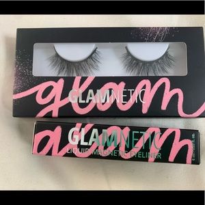 Glamnetic false lash set liner and lashes